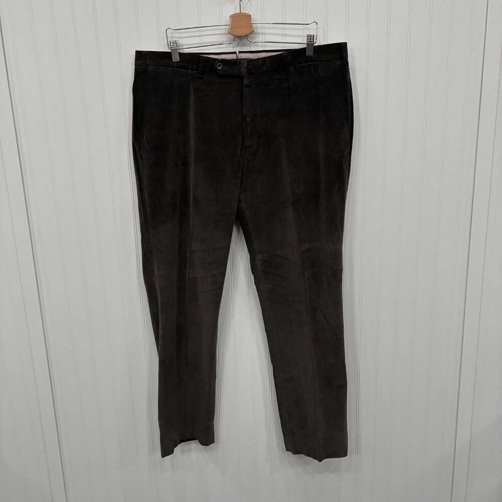 Incotex Men's W40 x L34 Brown Straight Leg Slowear High Comfort Corduroy Pants
